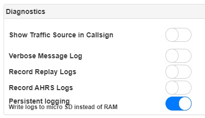Stratux persistent logging: write logs to micro SD card instead of RAM